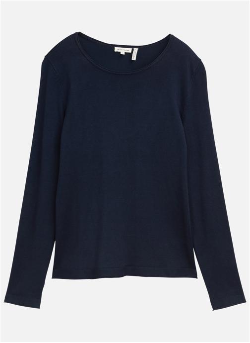 Tom Tailor Pulls Pull col rond ajusté - 1049492 femme bleu