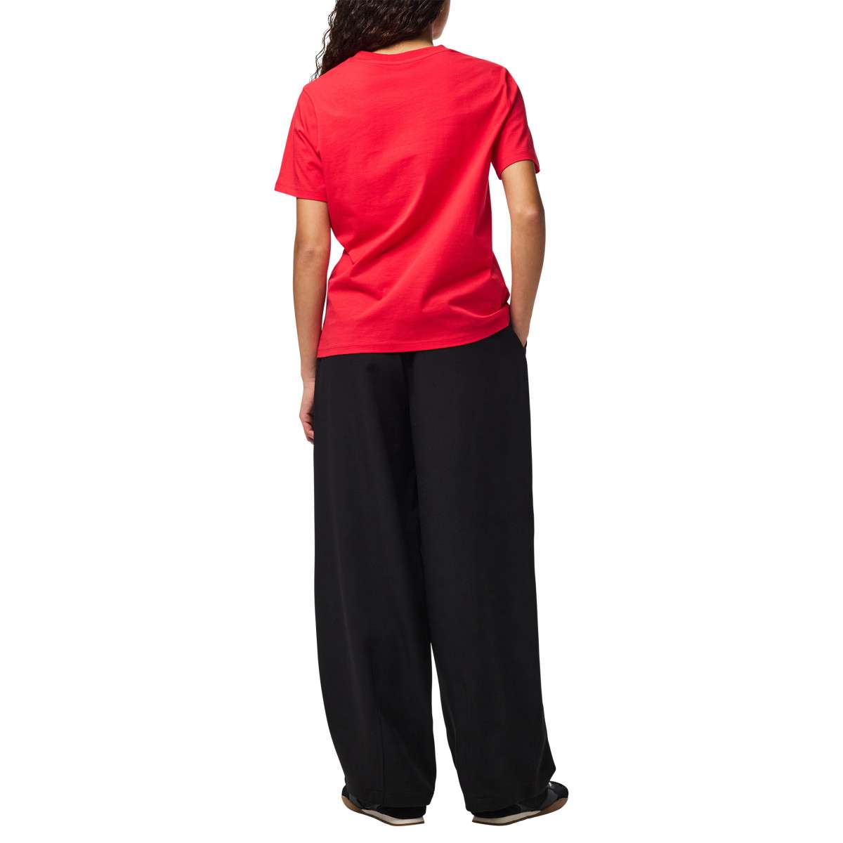 Tee-shirts T-shirt coton biologique droit - 17140802 femme rouge Pieces Tee-shirts T-shirt coton biologique droit - 17140802 femme rouge Rouge