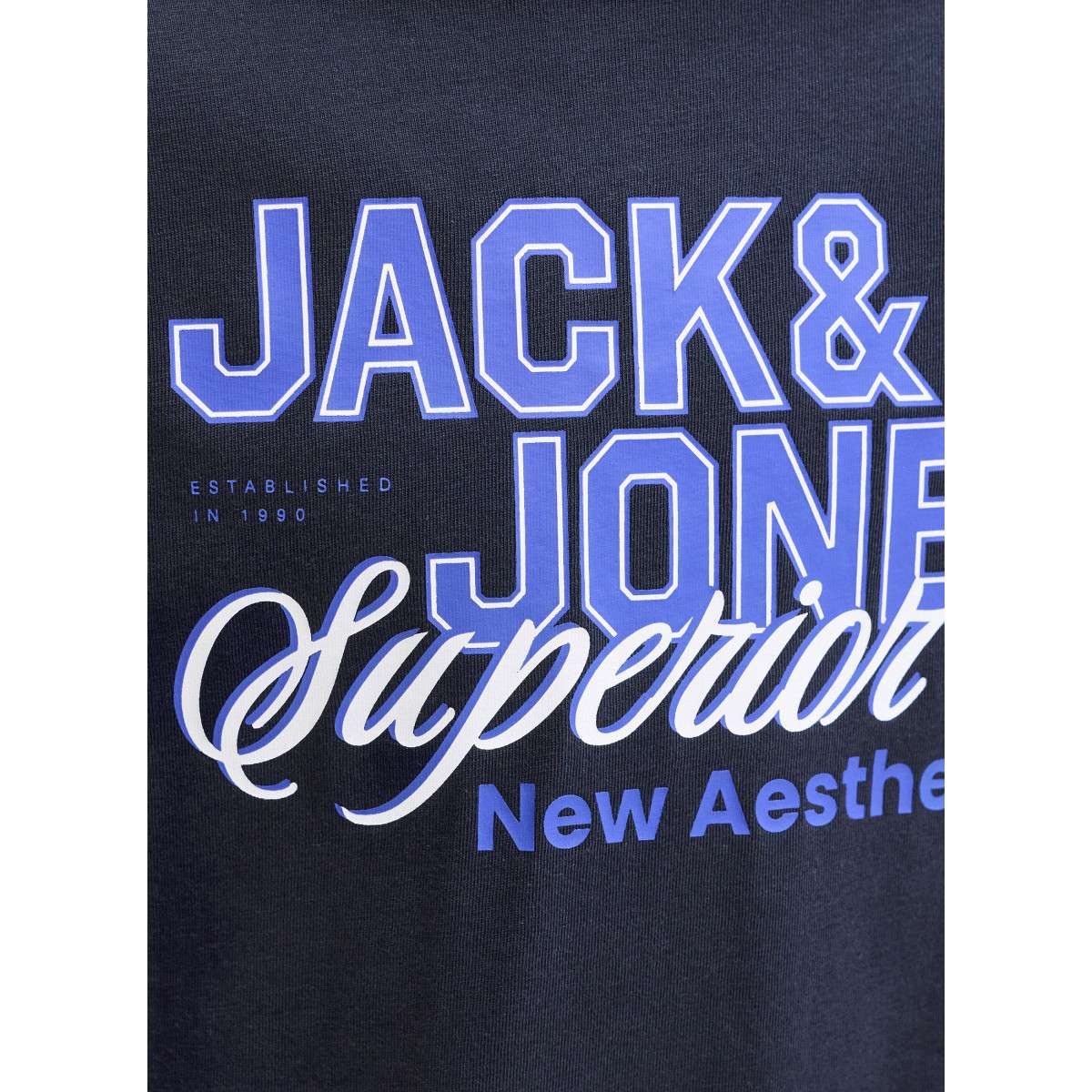 Tee-shirts T-shirt coton biologique - 12289236 garçon bleu Jack & Jones Tee-shirts T-shirt coton biologique - 12289236 garçon bleu Bleu
