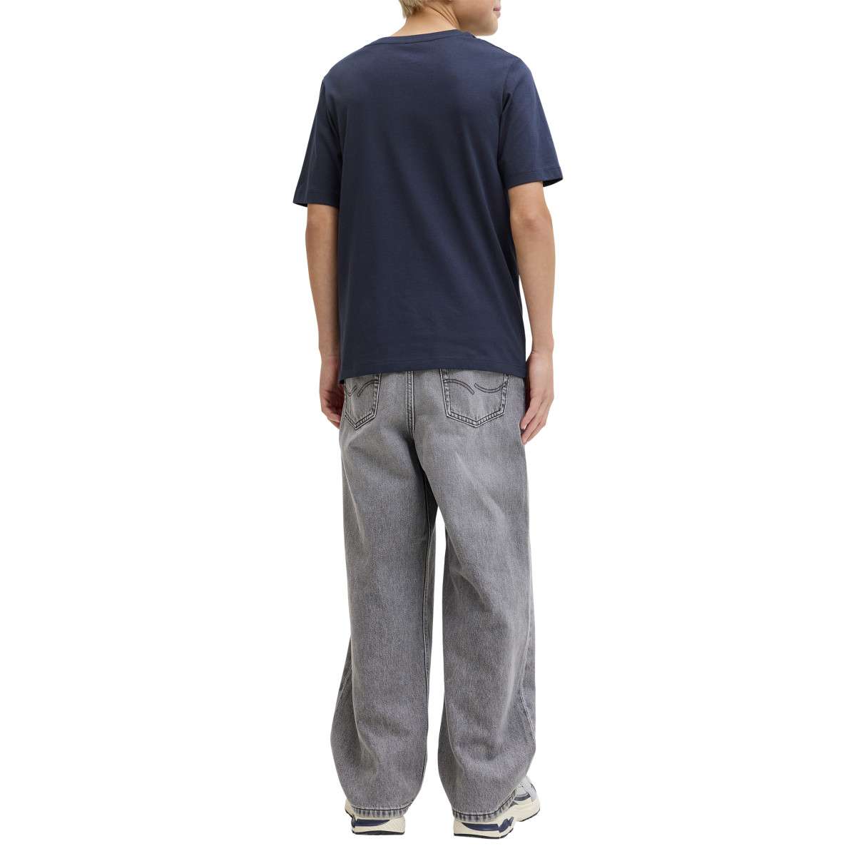 Tee-shirts T-shirt coton biologique - 12289236 garçon bleu Jack & Jones Tee-shirts T-shirt coton biologique - 12289236 garçon bleu Bleu