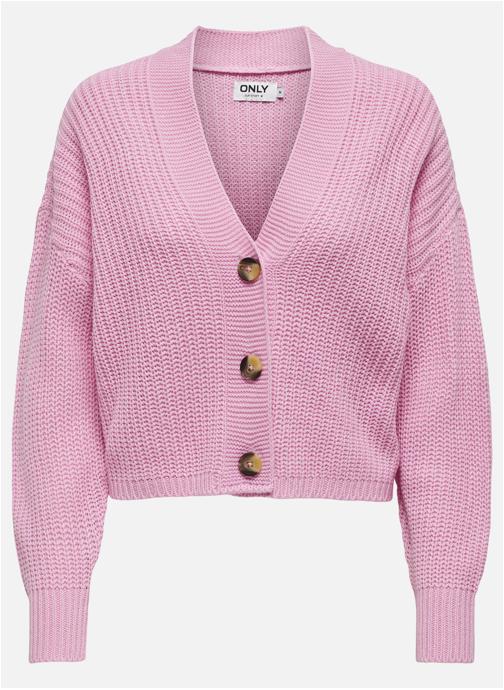 ONLY Gilets Gilet droit - 15211521 femme rose