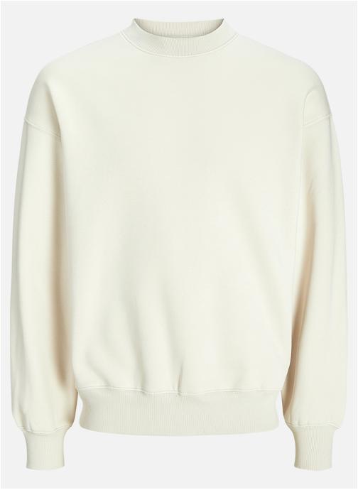 Jack & Jones Sweats à capuche Sweat coton col col rond droit - 12259945 homme blanc