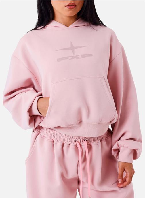Project X Sweats à capuche Sweat col à capuche cropped - F262049 femme rose