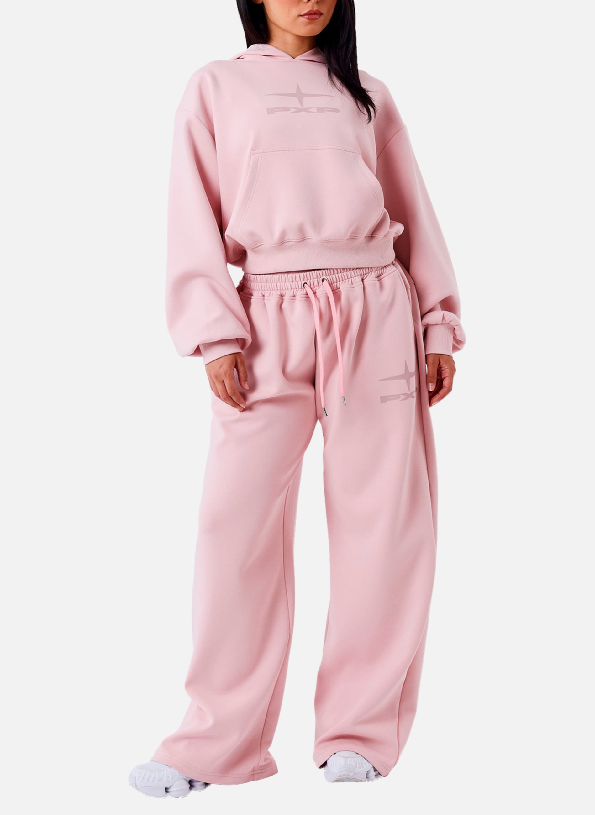 Bas de jogging Pantalon taille haute droit - F264049 femme rose Project X Bas de jogging Pantalon taille haute droit - F264049 femme rose Rose