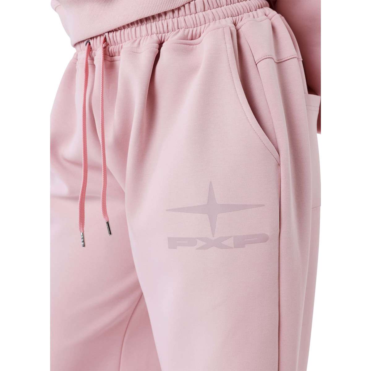 Bas de jogging Pantalon taille haute droit - F264049 femme rose Project X Bas de jogging Pantalon taille haute droit - F264049 femme rose Rose