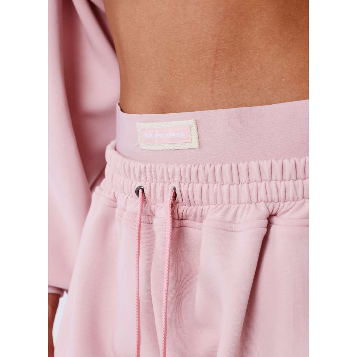 Bas de jogging Pantalon taille haute droit - F264049 femme rose Project X Bas de jogging Pantalon taille haute droit - F264049 femme rose Rose