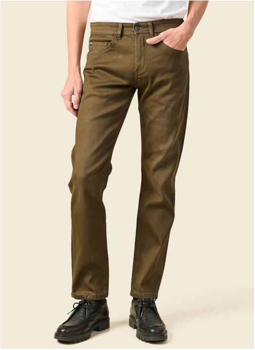 Bonobo Jeans droit SOCHI#SPRT32 homme marron