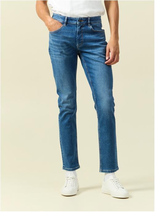 Bonobo Jeans droit SADAO-RNEW32 homme bleu