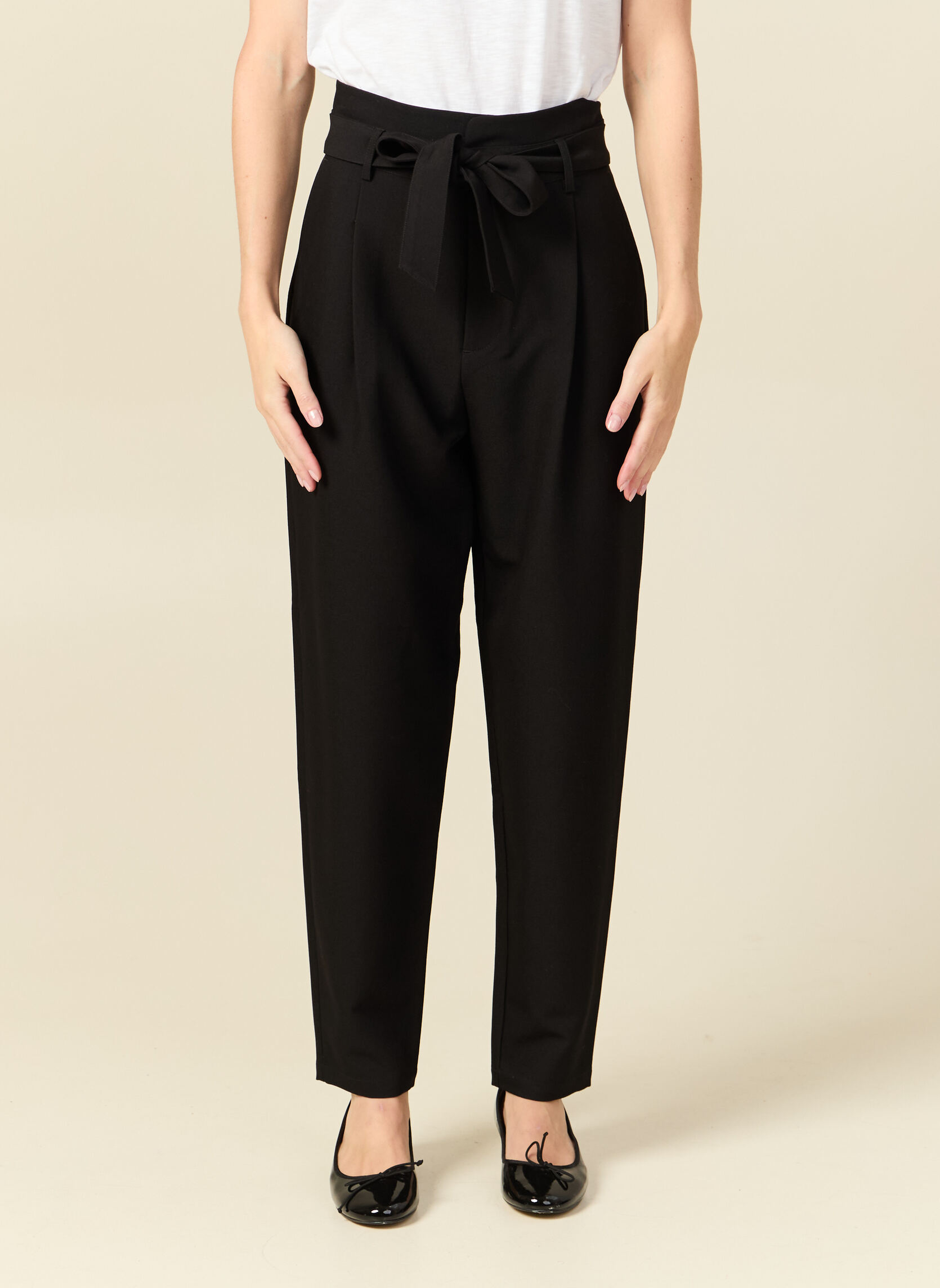 Pantalons droit CHARLIKROT#F femme noir Bonobo Pantalons droit CHARLIKROT#F femme noir Noir