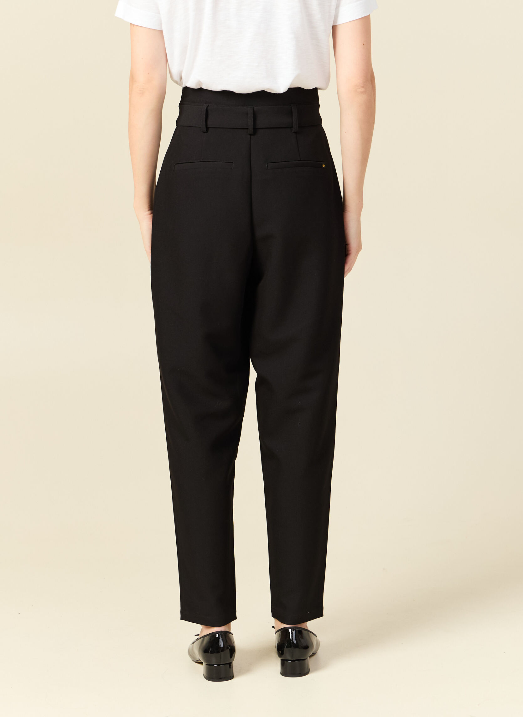 Pantalons droit CHARLIKROT#F femme noir Bonobo Pantalons droit CHARLIKROT#F femme noir Noir