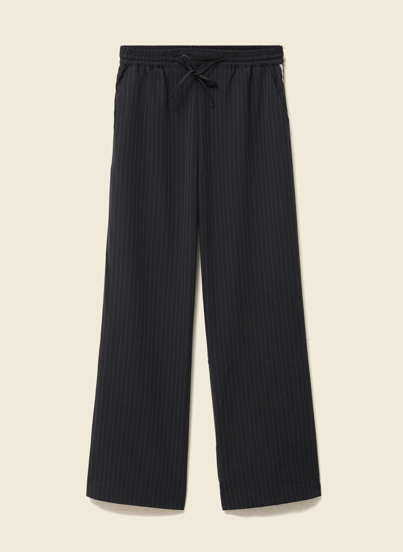 Pantalons droit LARGJOG2F femme bleu Bonobo Pantalons droit LARGJOG2F femme bleu Bleu marine