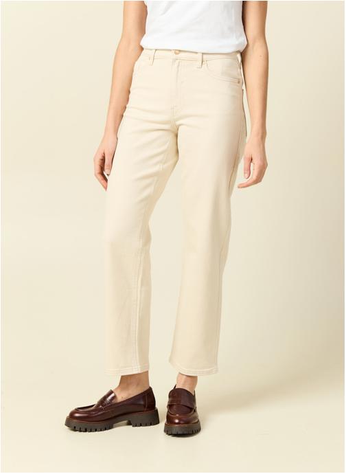 Bonobo Jeans droit LONDON#ANKLE femme blanc