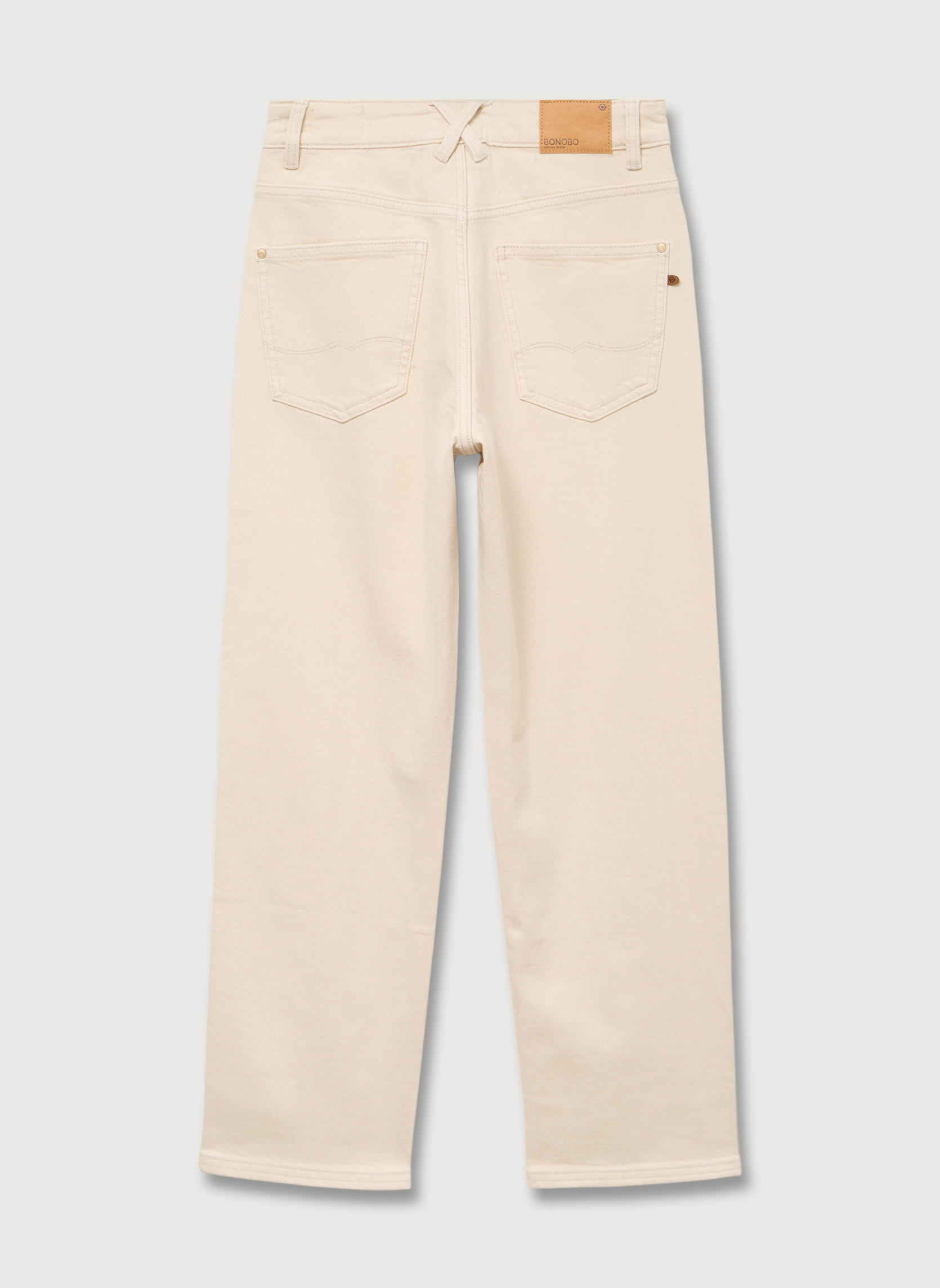 Jeans droit LONDON#ANKLE femme blanc Bonobo Jeans droit LONDON#ANKLE femme blanc Blanc