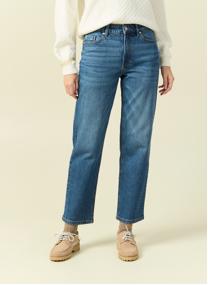 Jeans droit LONDON#ANKLE femme blanc