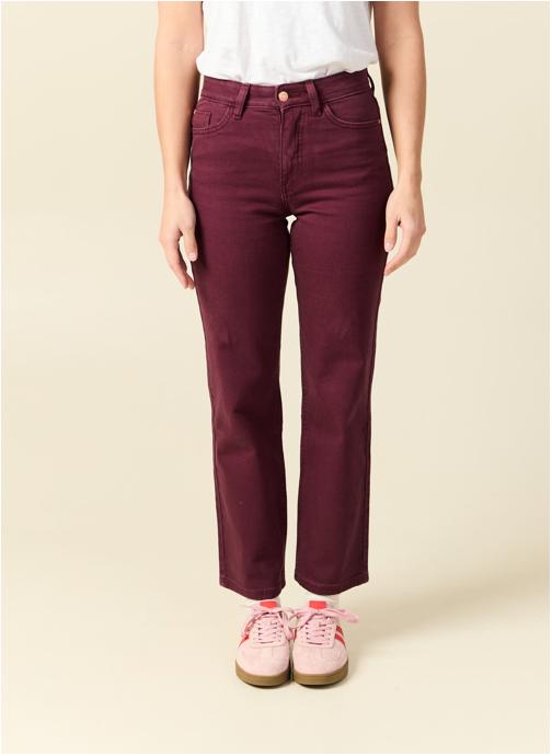 Bonobo Pantalons droit LONDON#ANKCO femme bordeaux