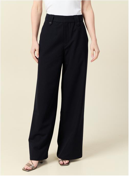 Bonobo Pantalons droit Pantalons fluides - LARGECITY2F femme bleu
