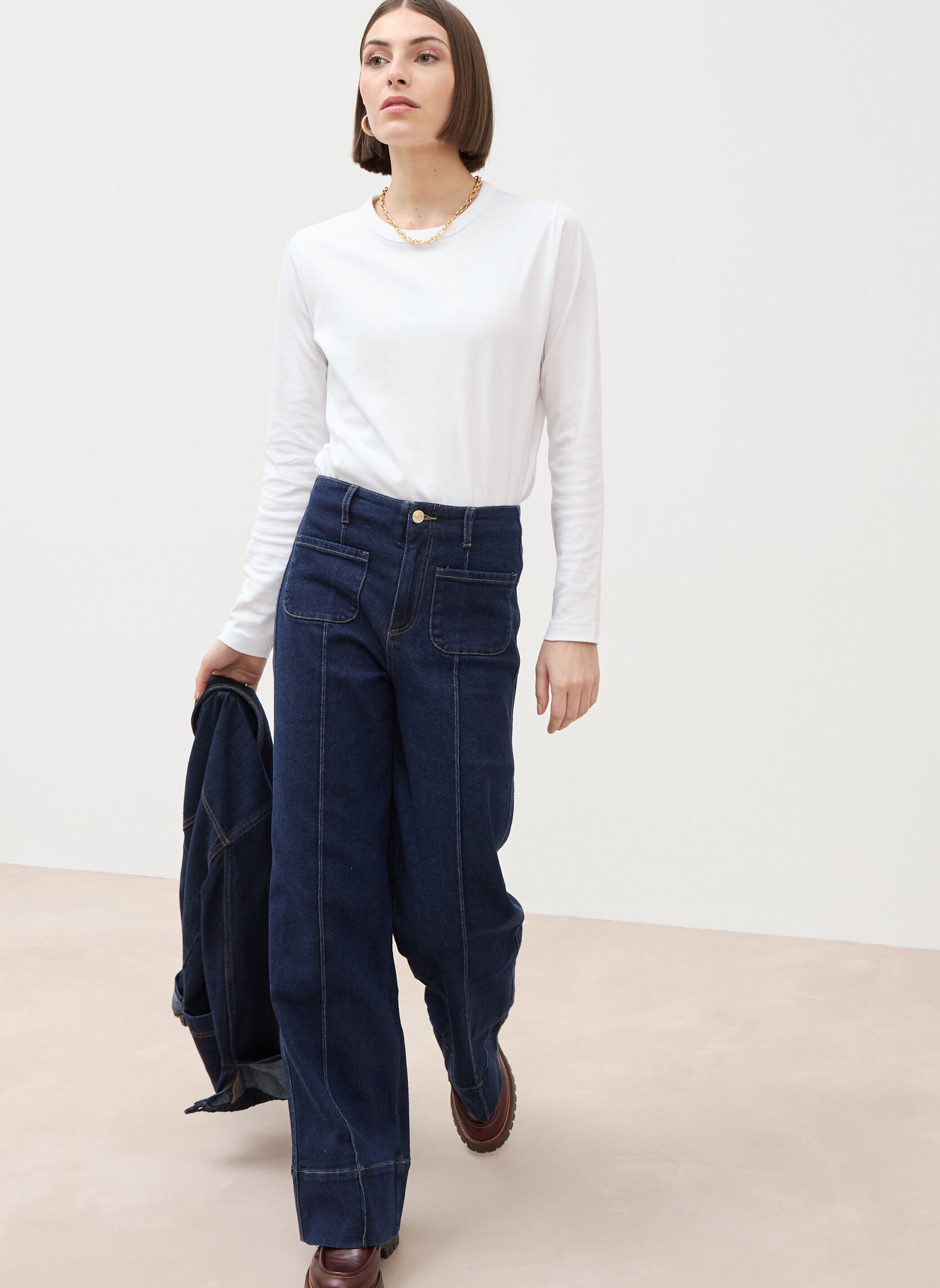 Jeans droit LISBOA#DAILY femme bleu Bonobo Jeans droit LISBOA#DAILY femme bleu Bleu
