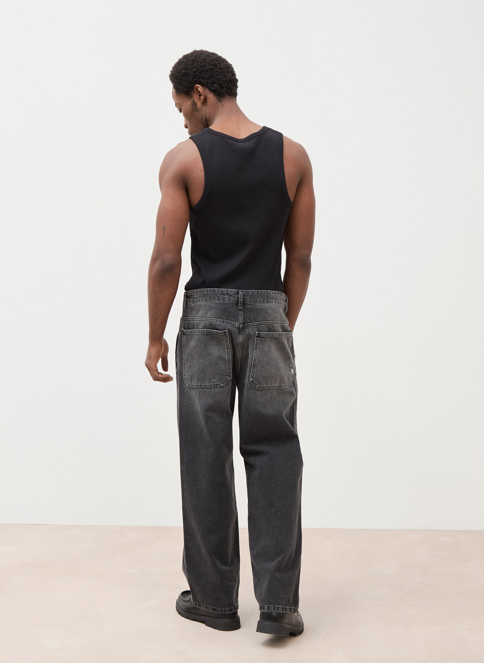 Jeans droit BAGGY-WINT homme noir Bonobo Jeans droit BAGGY-WINT homme noir Noir