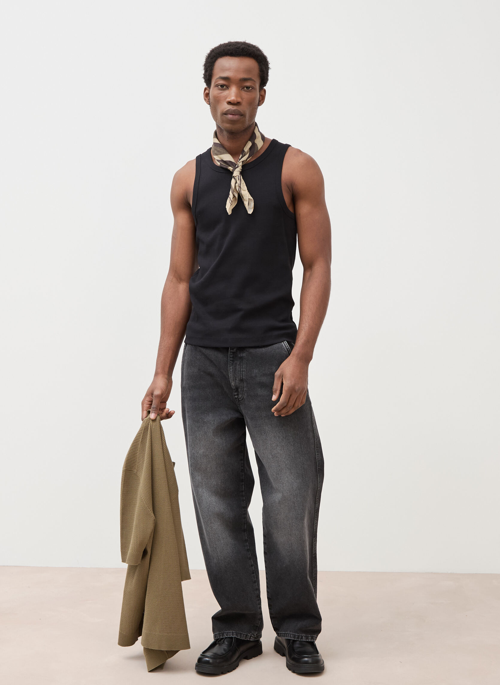 Jeans droit BAGGY-WINT homme noir Bonobo Jeans droit BAGGY-WINT homme noir Noir