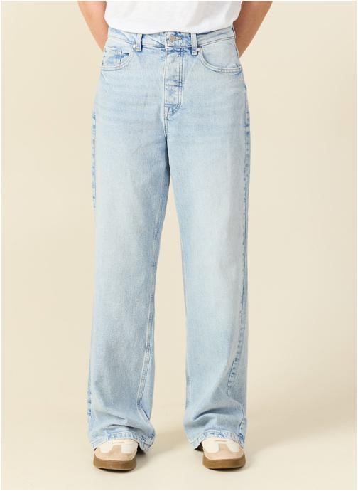 Bonobo Jeans droit LISBOA#WIDE femme bleu