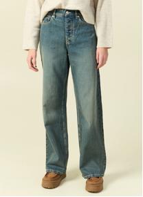 Jeans droit LISBOA#WIDE femme bleu Bonobo Jeans droit LISBOA#WIDE femme bleu Bleu délavé