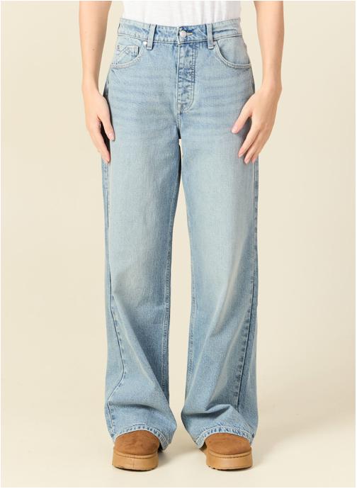 Bonobo Jeans droit LISBOA#WIDE femme bleu