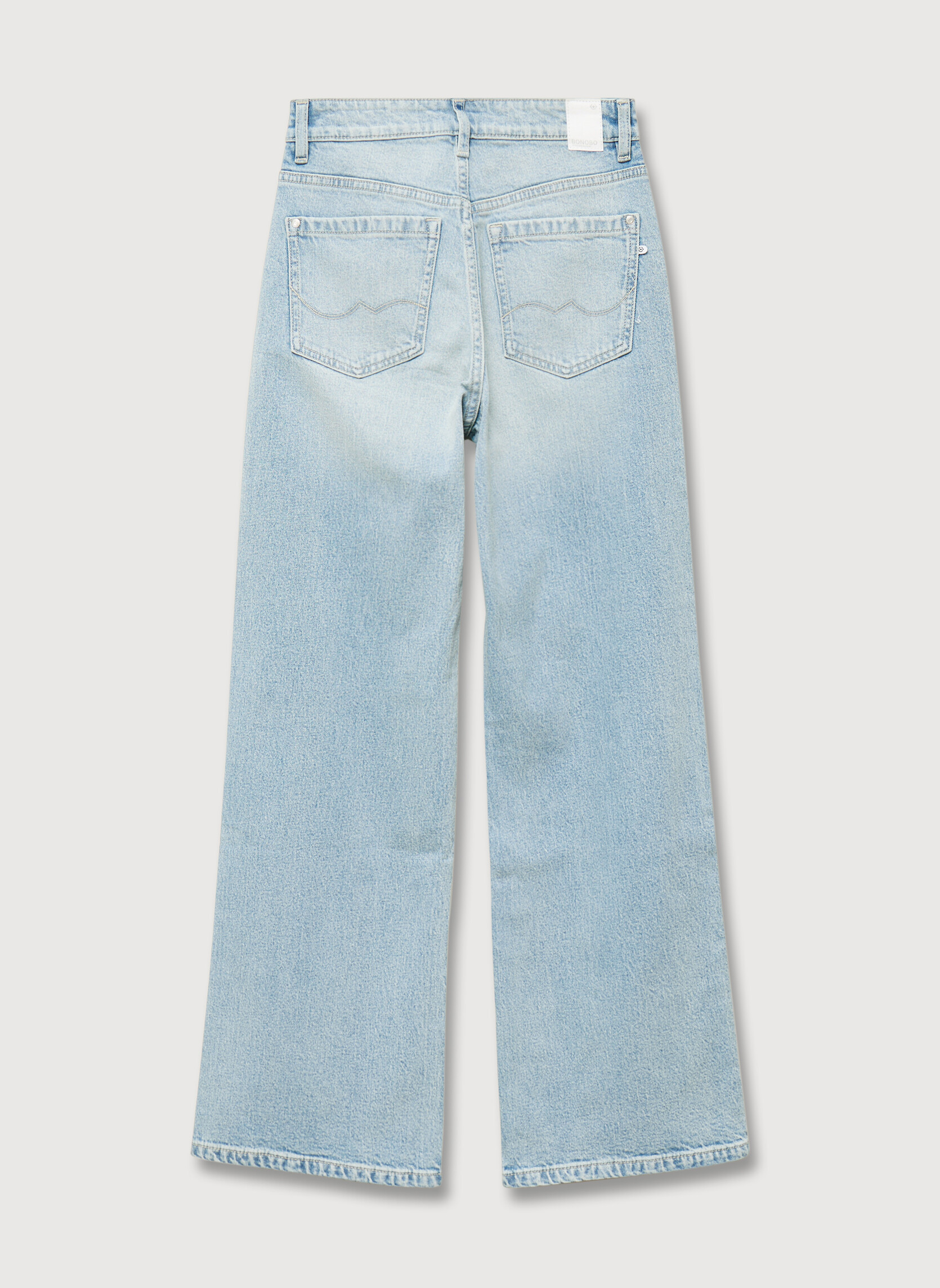 Jeans droit LISBOA#WIDE femme bleu Bonobo Jeans droit LISBOA#WIDE femme bleu Bleu ciel