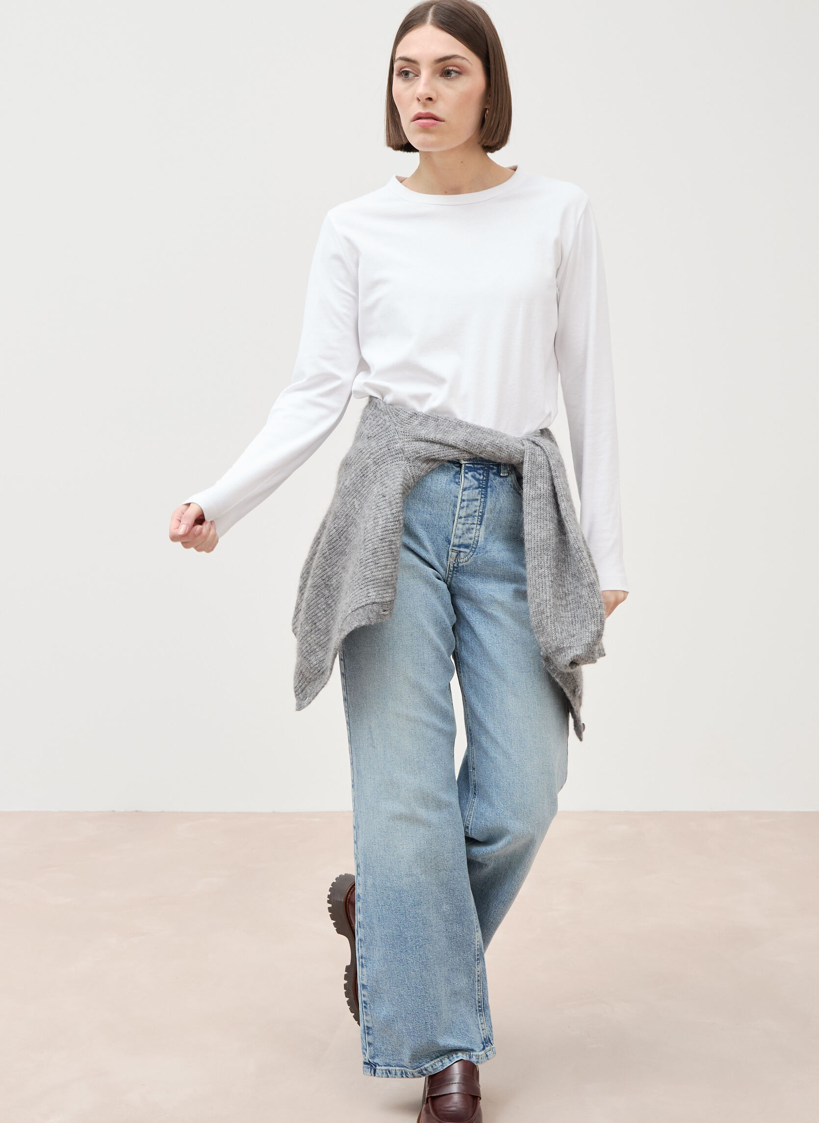 Jeans droit LISBOA#WIDE femme bleu Bonobo Jeans droit LISBOA#WIDE femme bleu Bleu ciel