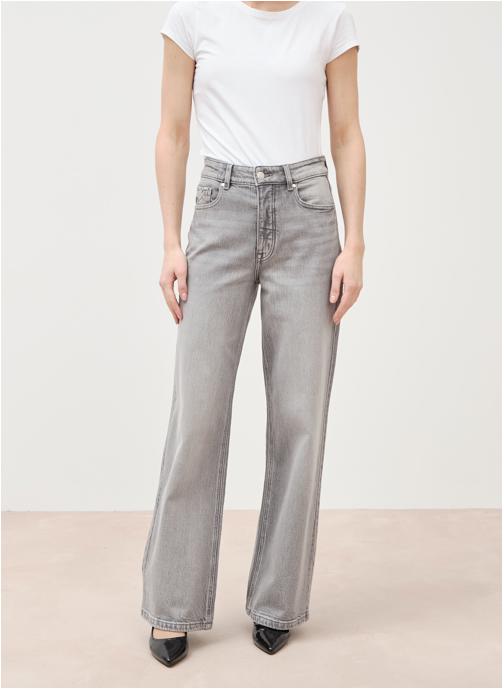 Bonobo Jeans droit LISBOA#WIDE femme gris