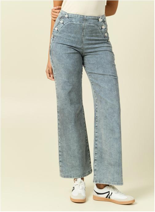 Bonobo Jeans droit LISBOA#DOCK femme bleu