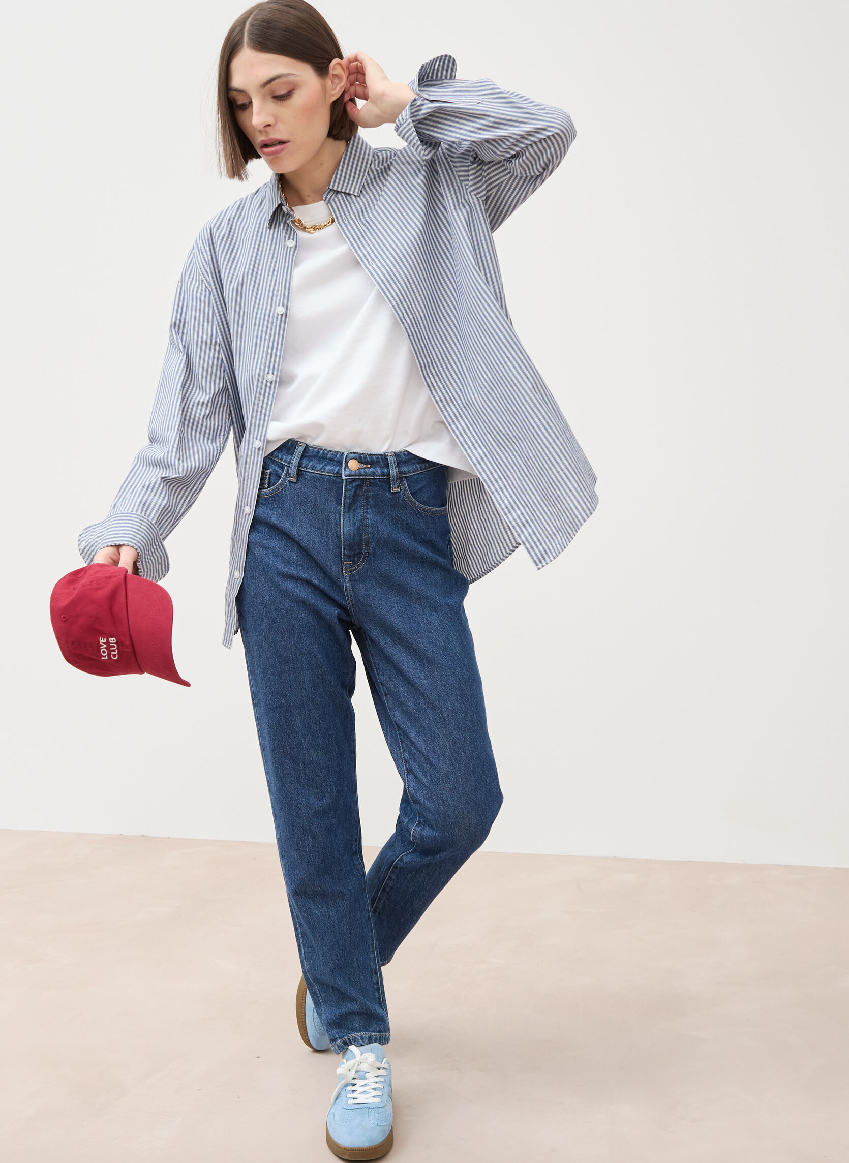 Jeans droit MINSK#BASIC femme bleu Bonobo Jeans droit MINSK#BASIC femme bleu Bleu clair