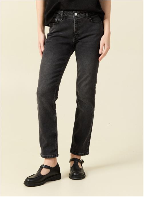 Bonobo Jeans droit SOFIA-INDIE femme noir