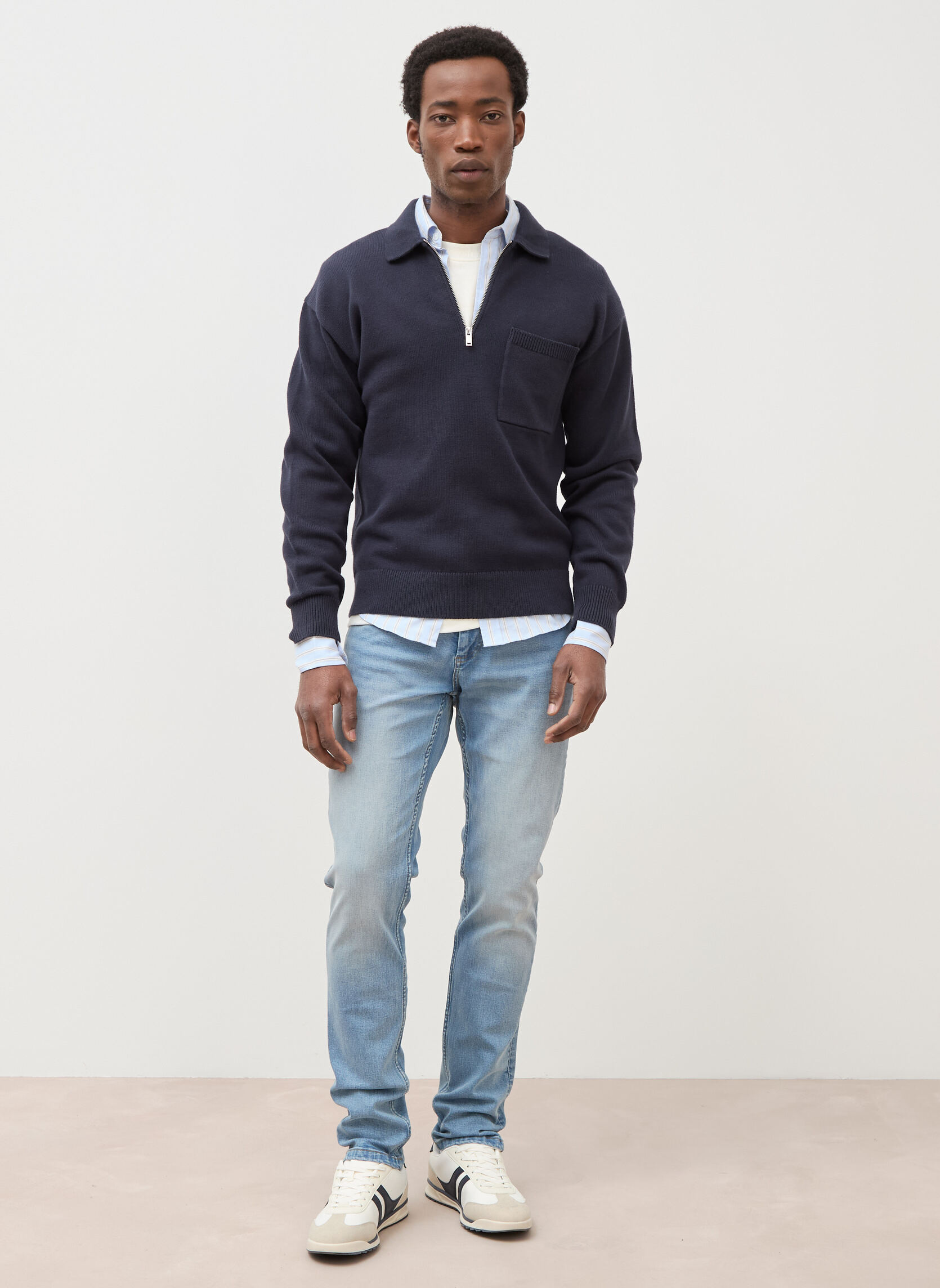 Jeans droit SADAO-RNEW34 homme bleu Bonobo Jeans droit SADAO-RNEW34 homme bleu Bleu