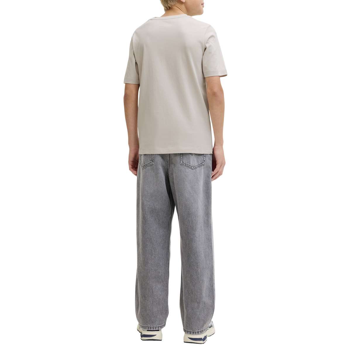 Tee-shirts T-shirt coton biologique - 12289236 garçon blanc Jack & Jones Tee-shirts T-shirt coton biologique - 12289236 garçon blanc Blanc