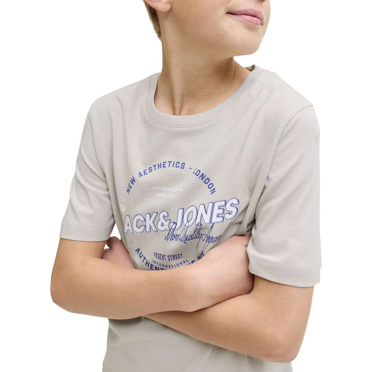 Tee-shirts T-shirt coton biologique - 12289236 garçon blanc Jack & Jones Tee-shirts T-shirt coton biologique - 12289236 garçon blanc Blanc