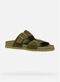Mules U PARNAIBA homme vert Geox Mules U PARNAIBA homme vert Vert foncé
