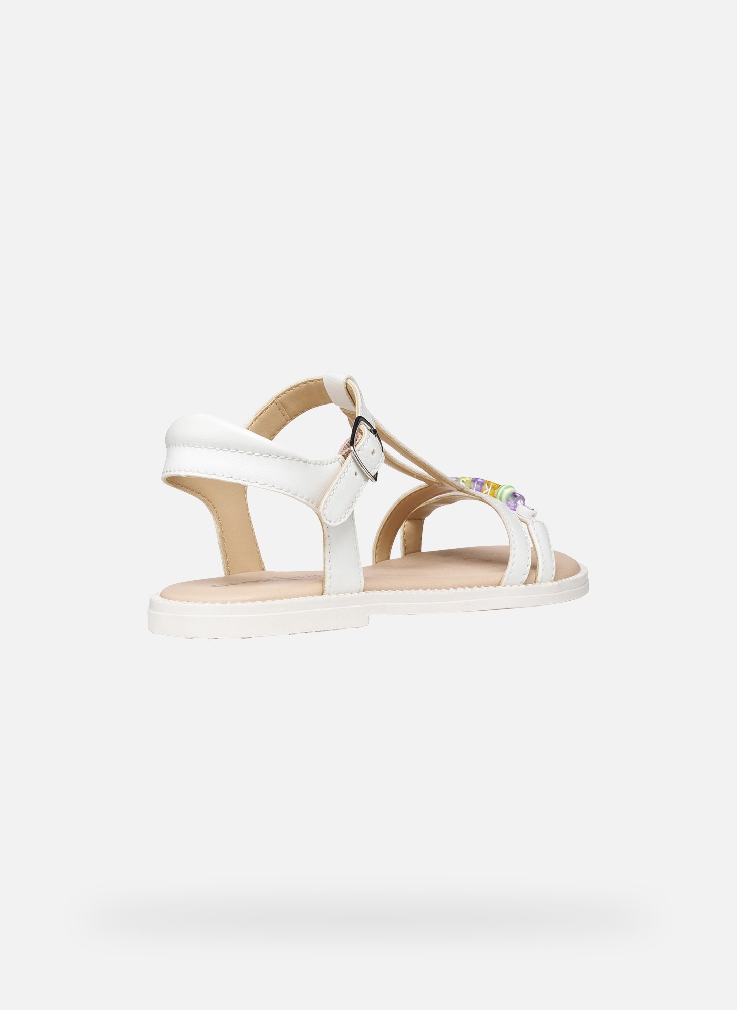 Sandales SANDAL KARLY GIRL fille blanc Geox Sandales SANDAL KARLY GIRL fille blanc Blanc