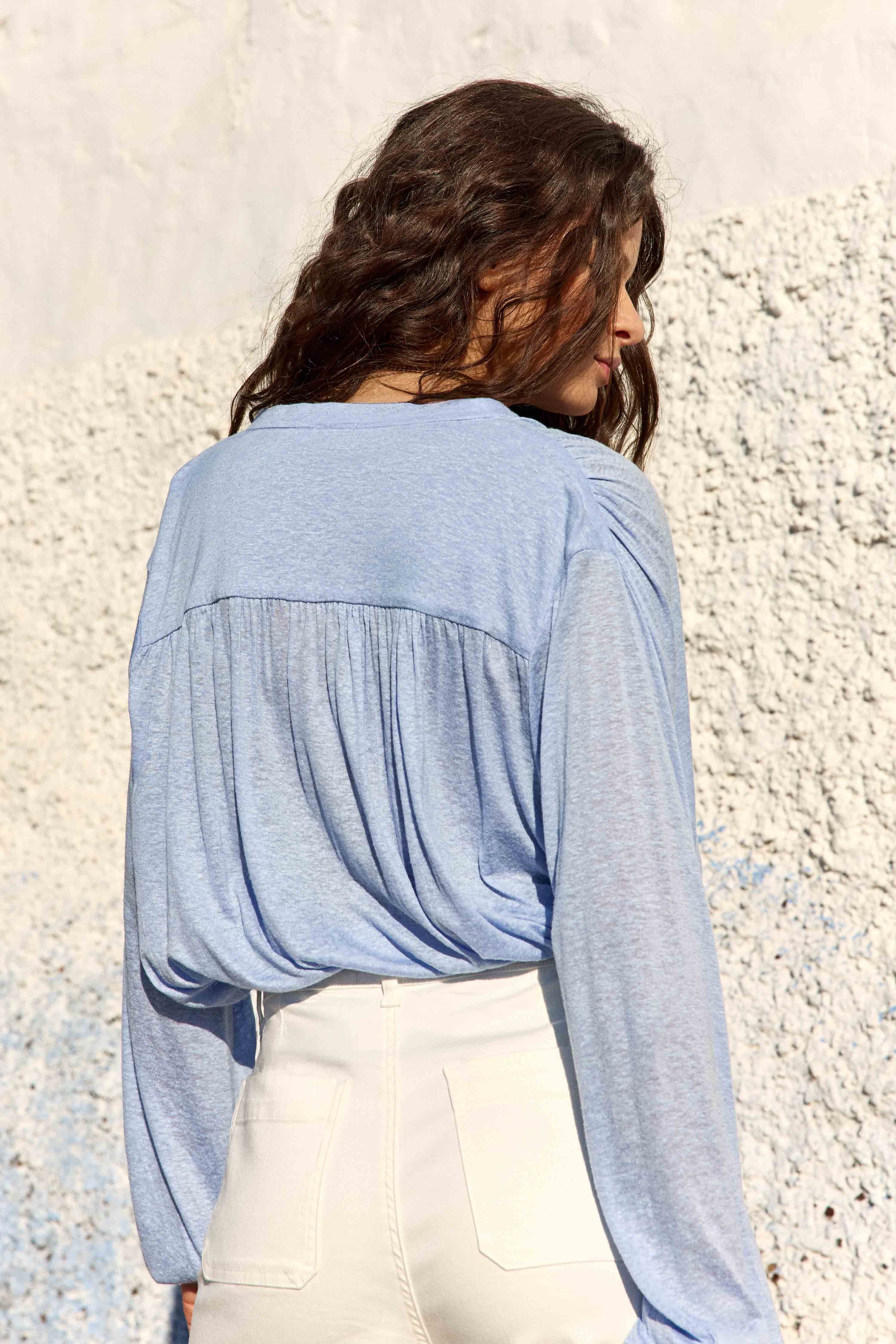 Blouses Blouse - BRADLEY - 25-marine femme bleu La Petite Etoile Blouses Blouse - BRADLEY - 25-marine femme bleu Bleu ciel