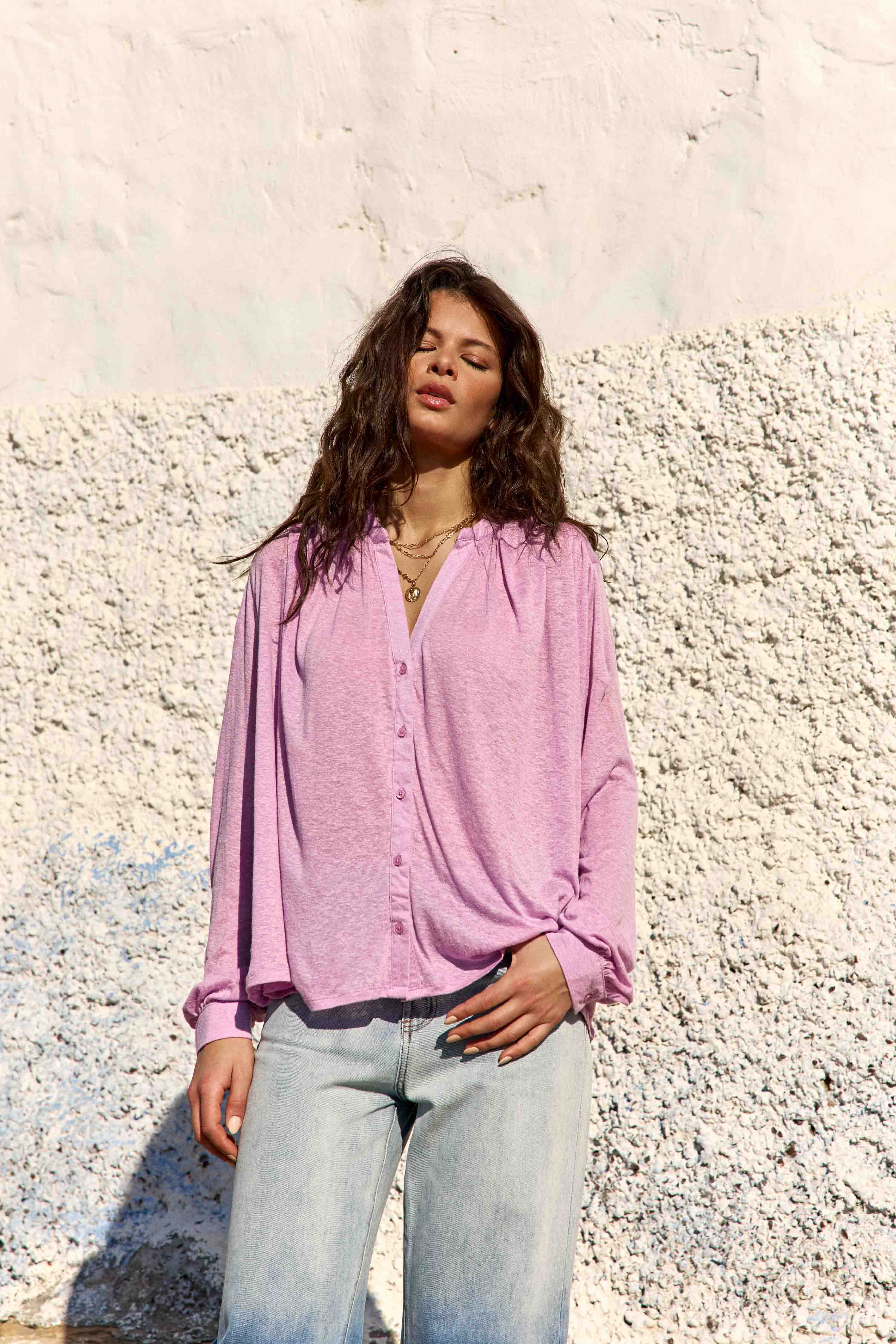 Blouses Blouse - BRADLEY - 25-marine femme rose La Petite Etoile Blouses Blouse - BRADLEY - 25-marine femme rose Vieux rose