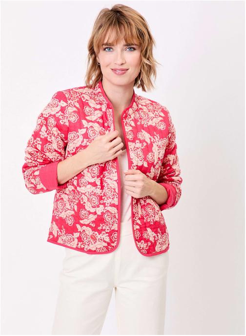 La Fiancée Vestes Veste matelassée réversible coton bio ANETE femme rose