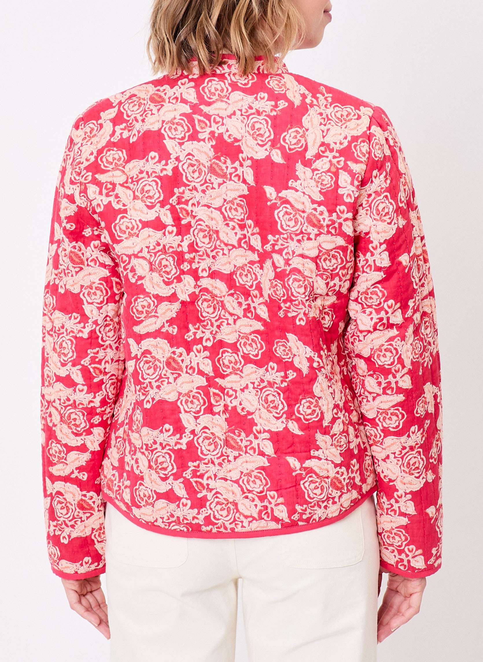 Vestes Veste matelassée réversible coton bio ANETE femme rose La Fiancée Vestes Veste matelassée réversible coton bio ANETE femme rose Rose foncé