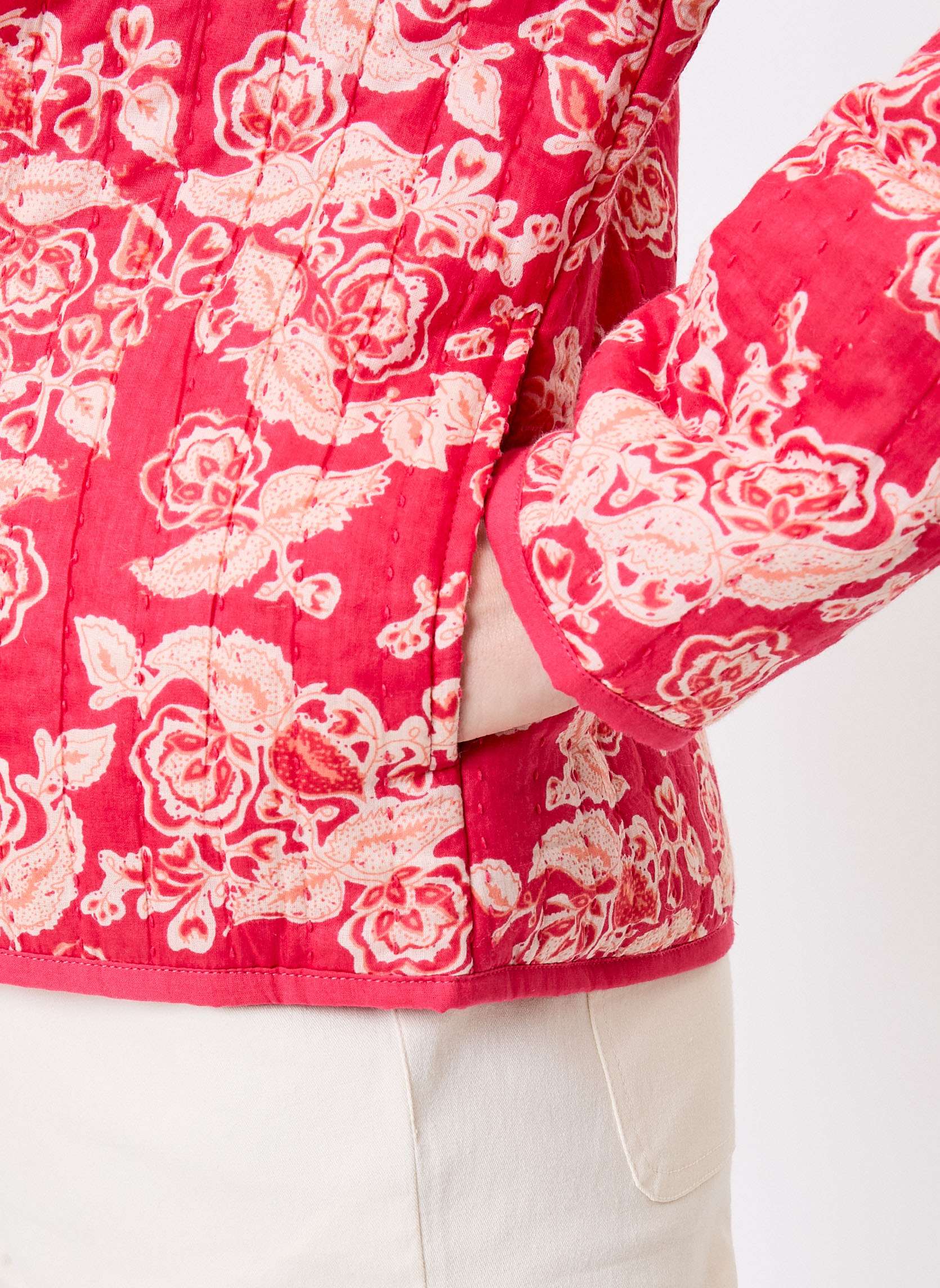 Vestes Veste matelassée réversible coton bio ANETE femme rose La Fiancée Vestes Veste matelassée réversible coton bio ANETE femme rose Rose foncé