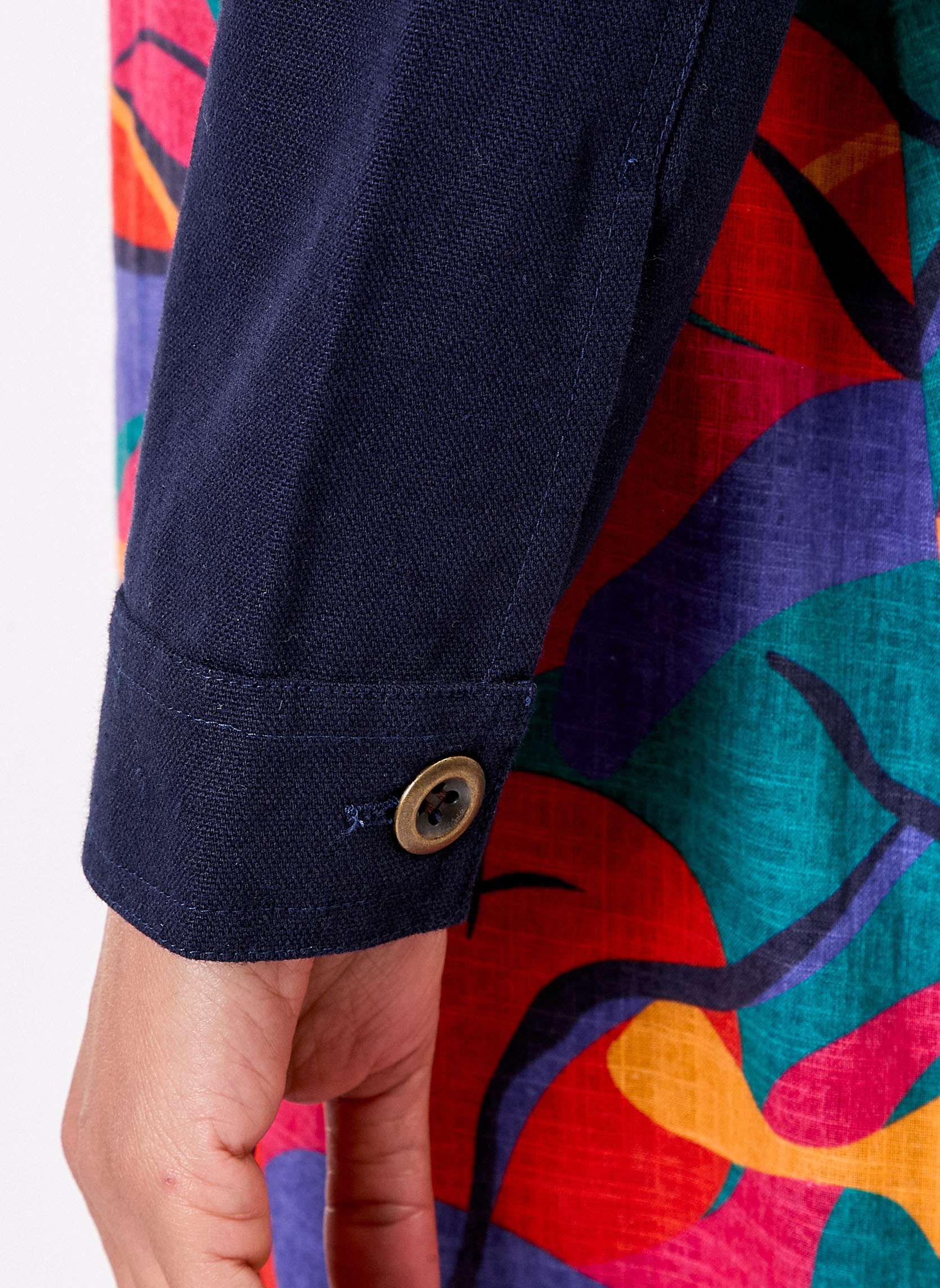 Vestes Veste unie courte en coton bio BLASI femme bleu La Fiancée Vestes Veste unie courte en coton bio BLASI femme bleu Bleu foncé
