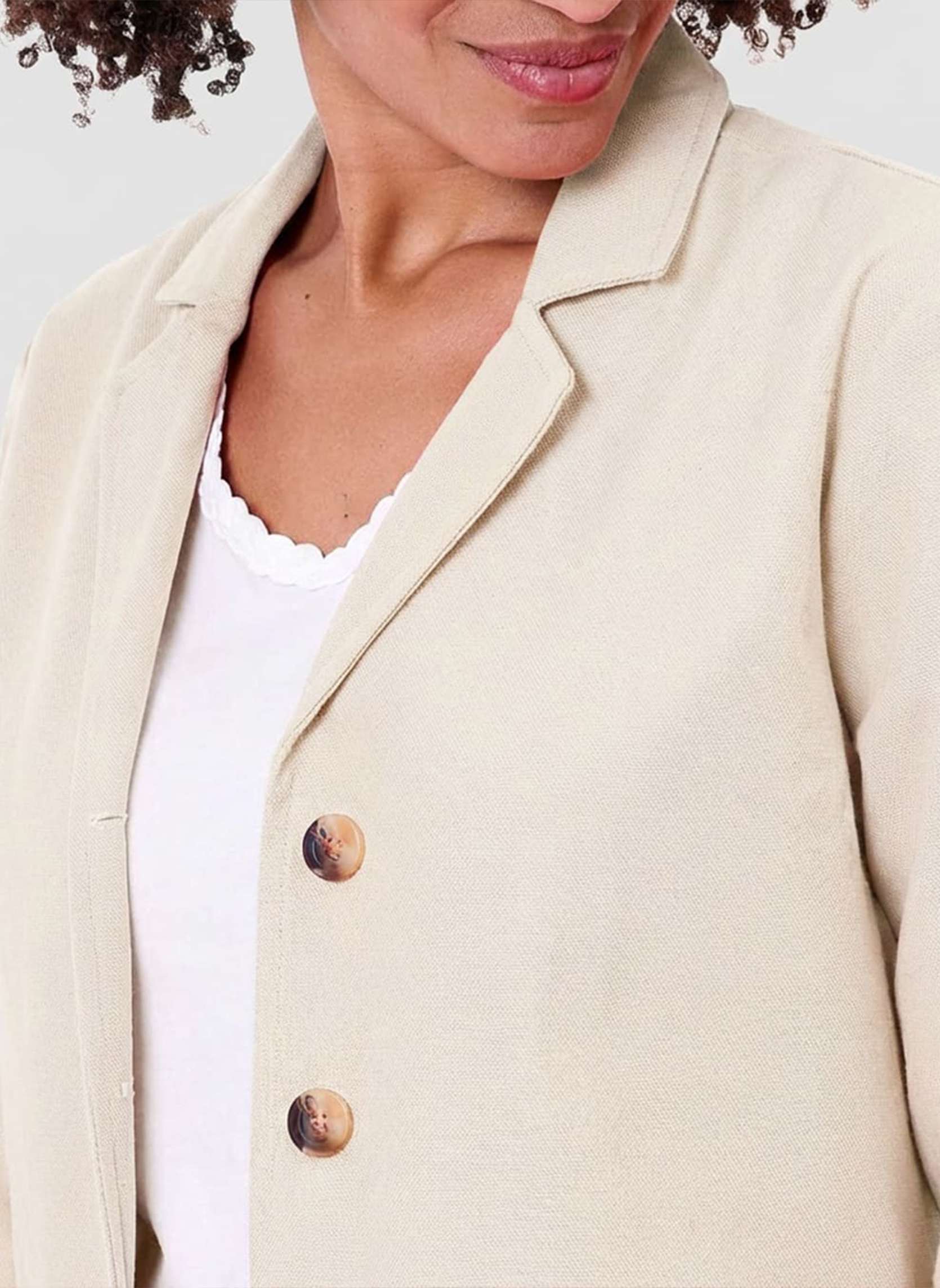 Vestes Veste saharienne unie coton bio LIRIA femme beige La Fiancée Vestes Veste saharienne unie coton bio LIRIA femme beige Ecru
