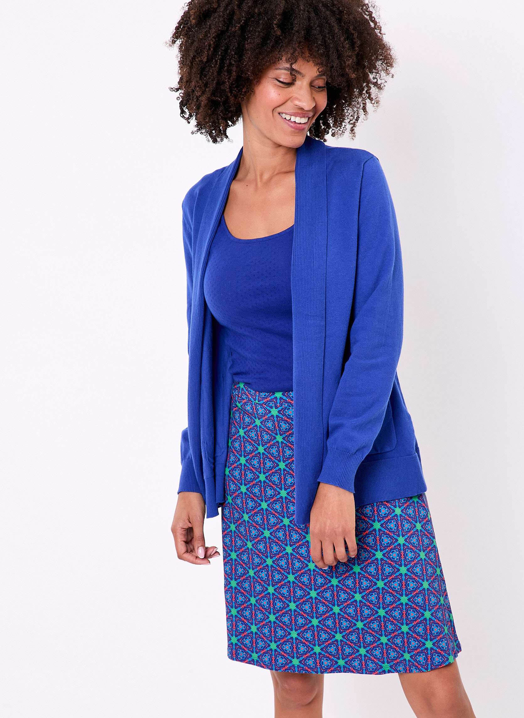 Gilets Gilet long col châle uni TITO femme bleu La Fiancée Gilets Gilet long col châle uni TITO femme bleu Bleu roi