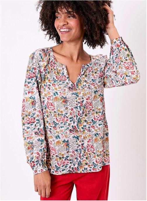 La Fiancée Blouses Blouse coton imprimée ample OCO femme multicolore