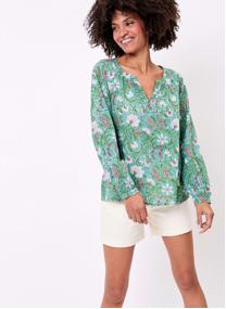 Blouses Blouse coton imprimée ample OCO femme vert La Fiancée Blouses Blouse coton imprimée ample OCO femme vert Vert clair