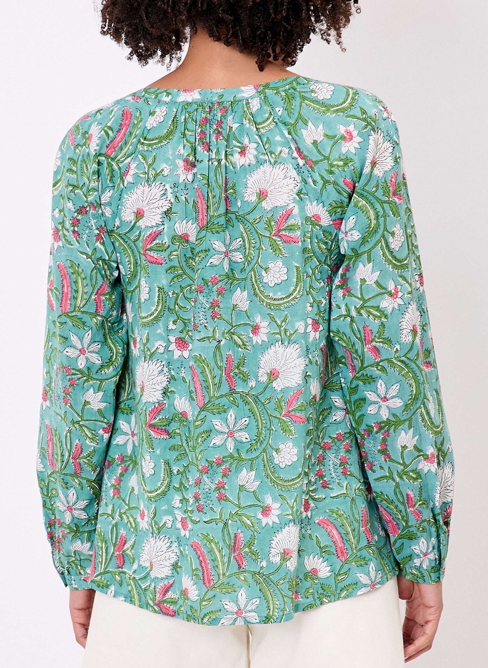 Blouses Blouse coton imprimée ample OCO femme vert La Fiancée Blouses Blouse coton imprimée ample OCO femme vert Vert clair