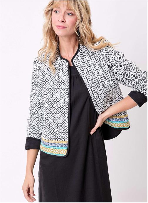La Fiancée Vestes Veste matelassée réversible coton bio ANETE femme blanc