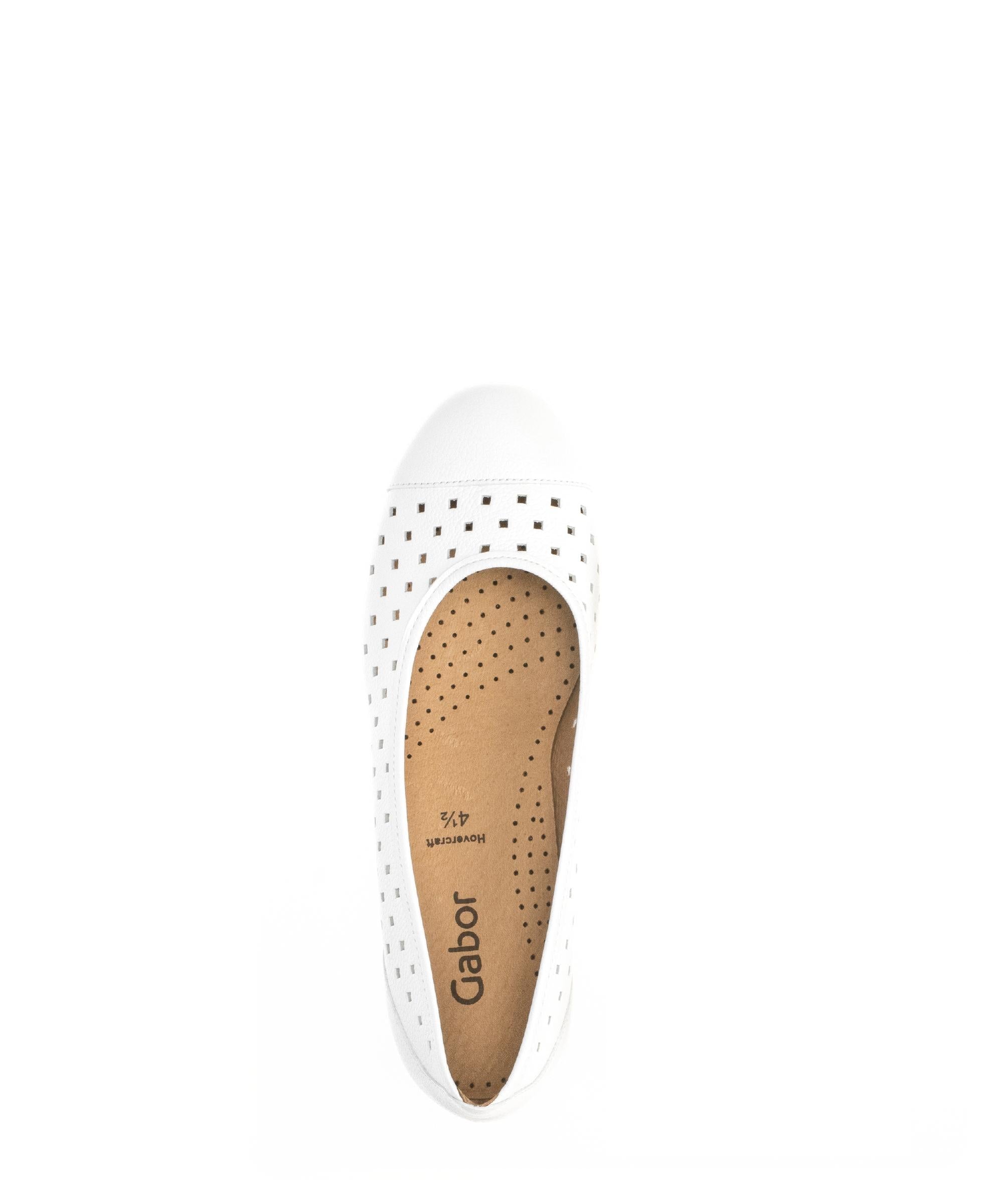 Ballerines classiques 84.169 femme blanc Gabor Ballerines classiques 84.169 femme blanc Blanc